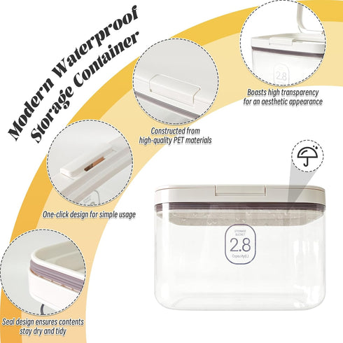 Laundry Pod Holder with Lid - Sealed Automatic Pop-Up Container Holds 115 Laundry Pods for Organization