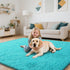 6x9 yongyangjuxin Teal Blue Rug Fluffy Rug, Teal Area Rugs for Living Room, Soft Cute Baby Play Mat, Teal Rugs