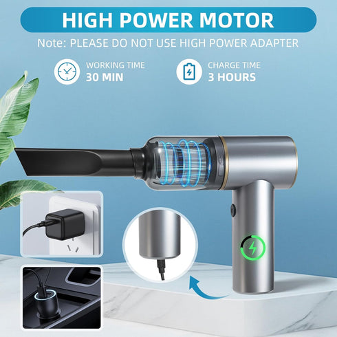 Handheld Vacuum Cleaner, Cordless Bug Catcher for Insect, Strong Suction and Air Blower for Home, Car, Travel