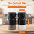 HOME EC Original Salt and Pepper Shakers Set, Black Salt Shaker and Pepper Shaker with Adjustable Pour Holes, Farmhouse