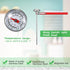 6 Pcs Stainless Steel Kitchen Thermometer, 5 Inch Long Stem, 1 Inch Dial for Milk Frothing, Food, BBQ Cooking