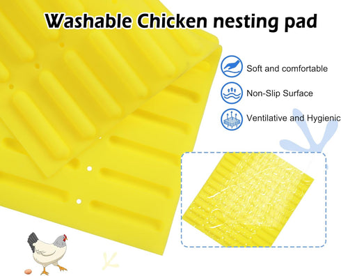 100% Chicken Nesting Box, Waterproof Hens Nesting Box for Laying Eggs for Hens, Ducks and Poultry, Large Signle