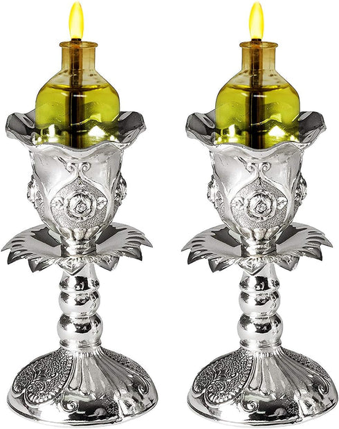Shabbat Oil Candles - Large Ohr Lights Pre-Filled Oil Shabbos Candles, 20 Pack