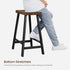 Set 2, Counter 23.6 Inches ULBC074B01 VASAGLE Bar Stools of Height Stools, Bar Chairs with Footrest, High Kitchen