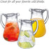 Amazing Abby Droply Plastic Pitcher (64 oz, 2 Quart), Clear Water Pitcher with Lid, BPA-Free