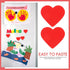 minkissy Red Heart Magnet Fridge Magnets, 40pcs Heart Shape Refrigerator Decors for Household Accessory