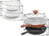 Deco Brothers 3-Tier Counter and Cabinet Corner Shelf Organizer, 2 Pack, Chrome