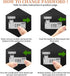 Large Black Bamboo Box with Combination Lock, Decorative Storage Box with Detachable Compartment and Jars