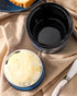 Countertop, Ceramic Butter Crock, Butter Dish with Lid, Pottery Butter Container for French Butter Keeper for Kitchen
