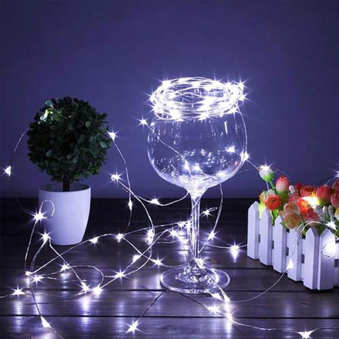 YJFWAL 24 Packs Fairy Lights, Battery Operated, 10.2FT 30LEDs Copper Wire Firefly Lights for DIY Christmas Decor