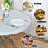 sancua Clear Plastic 100% Waterproof Round Tablecloth - 60 Inch Vinyl PVC Protector for Dining Tables, Parties & Camping
