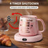 Coffee Mug Warmer & You are Awesome Mug Set, Electric Cup Warmer for Desk with 3 Temperature Settings, 8-Hours Auto