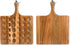 30 17"x13" Okllen Holes Reversible Wooden Deviled Egg Platter with Handle, Acacia Wood Deviled Egg Tray Charcuterie