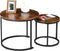 F2C Nesting Coffee Table Modern End Table Set of 2 for Living
