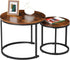 F2C Nesting Coffee Table Modern End Table Set of 2 for Living
