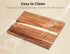 Kitchen(Set 3),Wooden Set Fibogollo Acacia Wood Cutting Boards for of Chopping Boards with Juice Groove,Serving Board