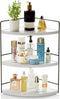 ZGO 3-Tier Bathroom Organizer - Countertop & Corner Organizer, Makeup & Skincare
