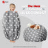 WEKAPO Stuffed Animal Storage Bean Bag Chair Cover for Kids | Stuffable Zipper Beanbag for Organizing Children Plush