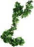 Elegant 38 Ft Autumn Artificial Grape Leaf Garland, 5 Strands for Fall Decor & Weddings