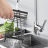 Kitchen Utensil Holder for Countertop, Wall Mounted Heavy-Duty Metal Organizer, Matte Black Design for Cooking Utensils