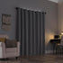 Sun Zero Columbia 2-Pack Thermal Energy Saving Blackout Curtain Panels, 100% Blackout, 50" x 63", Silver