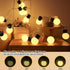 7Ft 10 G50 Globe String Lights Battery Powered LED Edison Shatterproof Light String with Remote Timer, Indoor String