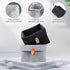 Felt Storage Basket, Large Capacity Folded Closet Storage Bin with Hanger for Clothing, Books, Shoes (Light Gray)