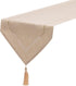 LLCUTESHOP 12 59 Inch, Table Runner Linen Beige x Tablerunner Linen Look Solid Color, Modern Easy Care Table Runner