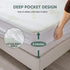 Full Size Mattress Protector, 100% Waterproof Cooling and Breathable Mattress Cover, Deep Pocket 8"-21"