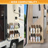 3 Pack 12 Hanging Shoe Rack for RV, Wall Shoe Rack with Sticky Adhesive Strips Slim Shoe Rack Shoe Holder Holds Pairs