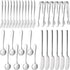 Suwimut 32 Pieces Cheese Butter Spreader Knives Set - Stainless Steel Charcuterie Accessories for Appetizer Making