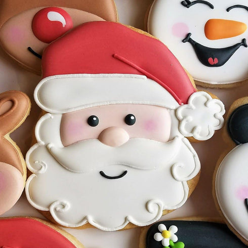 Santa Face Cookie Cutter - 4.25", Made in USA by Ann Clark