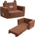 ALIMORDEN 2-in-1 Toddler Couch Foldable Cuddly Chair, Soft Foam Chair Lightweight for