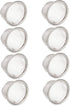 8pcs Metal Mesh Tea Infuser Filters, Replacement Strainers for Teapot and Kettle, Stainless Steel