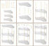 3-Tier Counter Countertop shuang qing Corner Bathroom Organizer Storage Shelf for Makeup, Perfume & Skincare