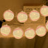 Myhimx 13.5Ft 20 Baseball String Lights Battery Operated, LED Baseball Decor Lights with Timer for Indoor Outdoor