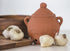 Fox Run Garlic Keeper, Terra Cotta, Red, 4.25 x 5.25 x 5.25 inches