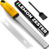 Stainless Steel Cheese and Citrus Zester Grater - Extra Sharp Blade for Lemons, Parmesan, Garlic, Chocolate