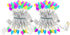 GlowVibe Easter Lights 2 Pack Total 27FT 100 LED Multi Color White