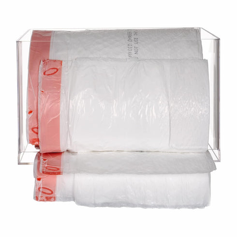 Extra Large Trash Bag Dispenser Roll Holder, Wall Mount Acrylic Garbage Bag Dispenser Roll Holder for Kitchen Cabinet