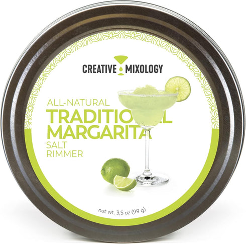 Rimmer The Spice Lab White Traditional Margarita Salt Cocktail Glass - Gluten Free Non-GMO No MSG All Natural Brand