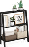 Furinno Ladder Book Shelf, 3-Tier Ladder Shelf, Open Design Bookshelf, Display Storage