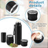 Suclain 3 Pieces Yerba Mate Kit, 12 oz Cup and 34 oz Stainless Steel Thermal Bottle Set, Black