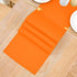 2 Pack 12 48 Inch Orange Small Short Table Runner x Solid Color Runners Coffee Table Dresser for Daily Party Home