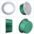 EUSOAR 50pcs 5 oz Aluminum Foil Cups with Lids, Baking Cups for Snacks, Desserts, Flan, Cupcake, Emerald Green
