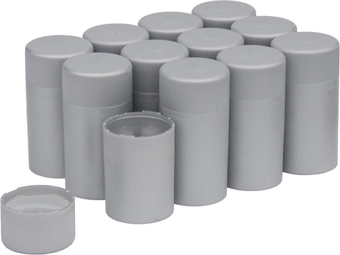 North Mountain Supply Twist-N-Seal Capsules, Pack of 12, Silver