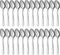 BEWOS 24 Pieces Silverware Spoons Set, 7.5-Inch Stainless Steel Dinner Spoons, Mirror Polished, Dishwasher Safe for Home