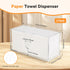 Whdiystella 2Pcs Countertop Acrylic Paper Towel Dispenser, Paper Towel Holder Clear Multi Trifold Napkin Holder