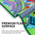 JinKune 48'' 72' Large Kids Carpet Play Mat Rug for Playroom, x Car Rugs Mat for Kids Toy Cars, City Life with Road