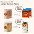 6.7Qt Set 2 Countertop ComSaf Cereal Storage Container of - Ideal for Home Cooks Storing Cereal and Organized Families